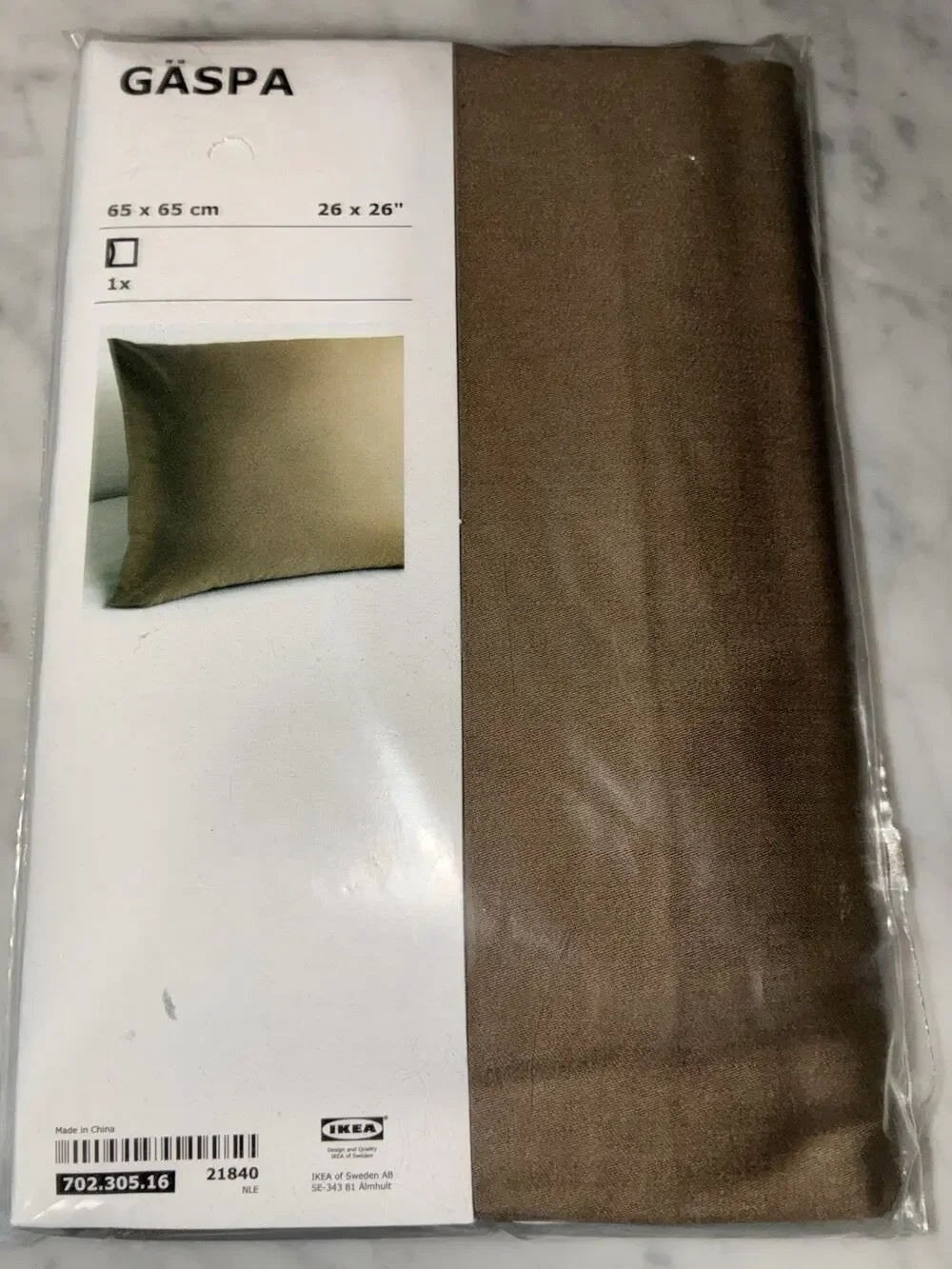 IKEA GASPA Pillowcase GÄSPA Square Pillow Euro Sham 26 x 26